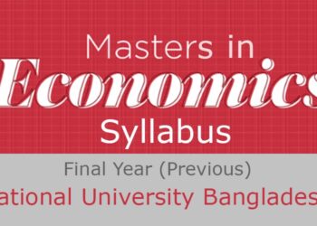Economics Masters Final Year Syllabus Nu Bd