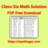 Class 8 Math Solution PDF Free Download