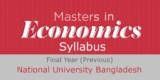 Economics Masters Final Year Syllabus – National University