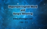 Important English Word and Bangla Meaning – Collection-1